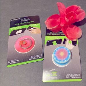 🌲E -Circuit Cell Phone Ring Holder Secure grip &Stand 🎋Set of 2